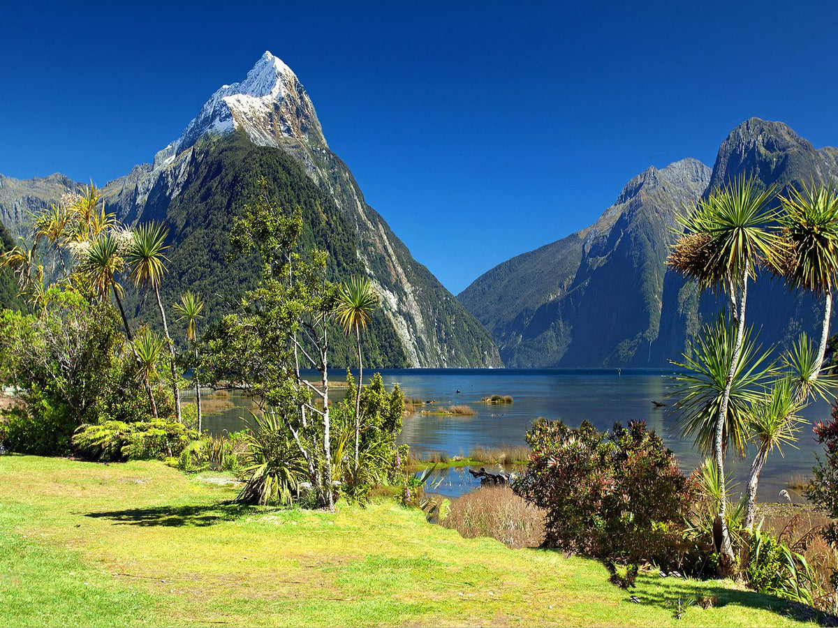 Mitre Peak above Milford Sound, New Zealand