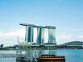 Marina Bay Sands and ArtScience Museum beside Marina Bay, Singapore