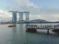 Marina Bay Sands and Singapore waterfront, Southeast Asia
