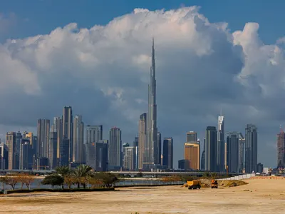 Burj Khalifa and the Dubai skyline, United Arab Emirates