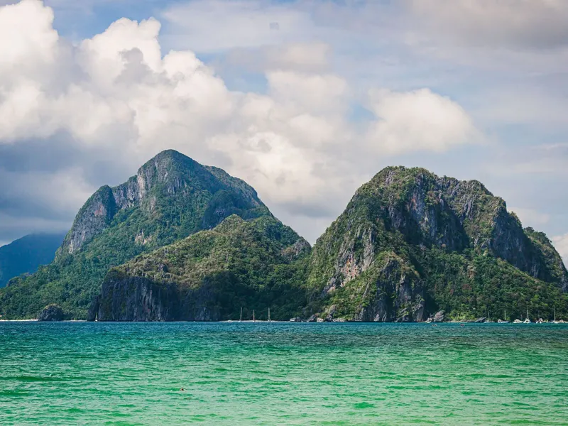Limestone islands off El Nido, Palawan, Philippines