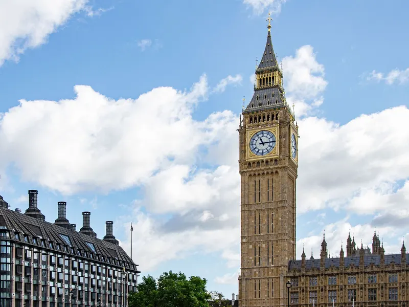 Big Ben and the Palace of Westminster in London, United Kingdom