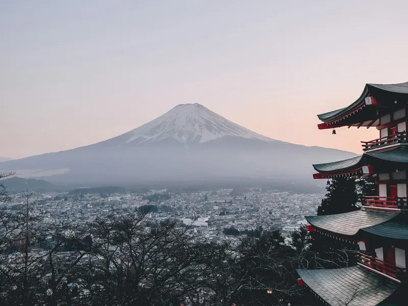 Mount Fuji and Chureito Pagoda, Japan